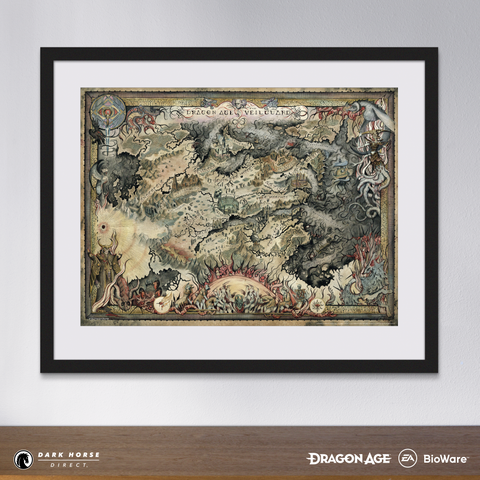 Dragon Age: The Veilguard - Thedas Map Fine Art Print