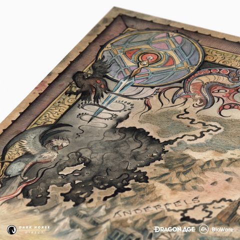 Dragon Age: The Veilguard - Thedas Map Fine Art Print