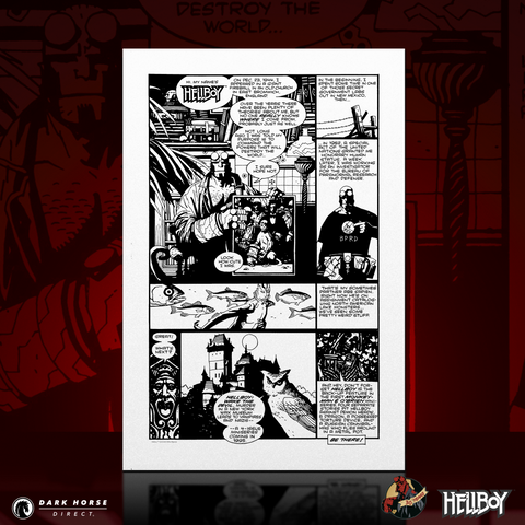 Hellboy 30th Anniversary: Wake the Devil 1994 Comic Ad Screenprint